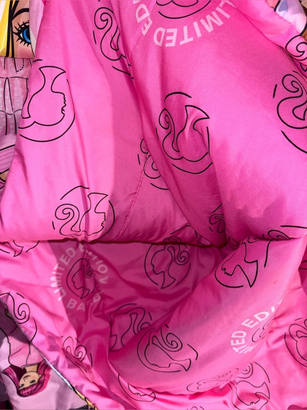 Barbie Pink Multi-Character Comforter Panel
